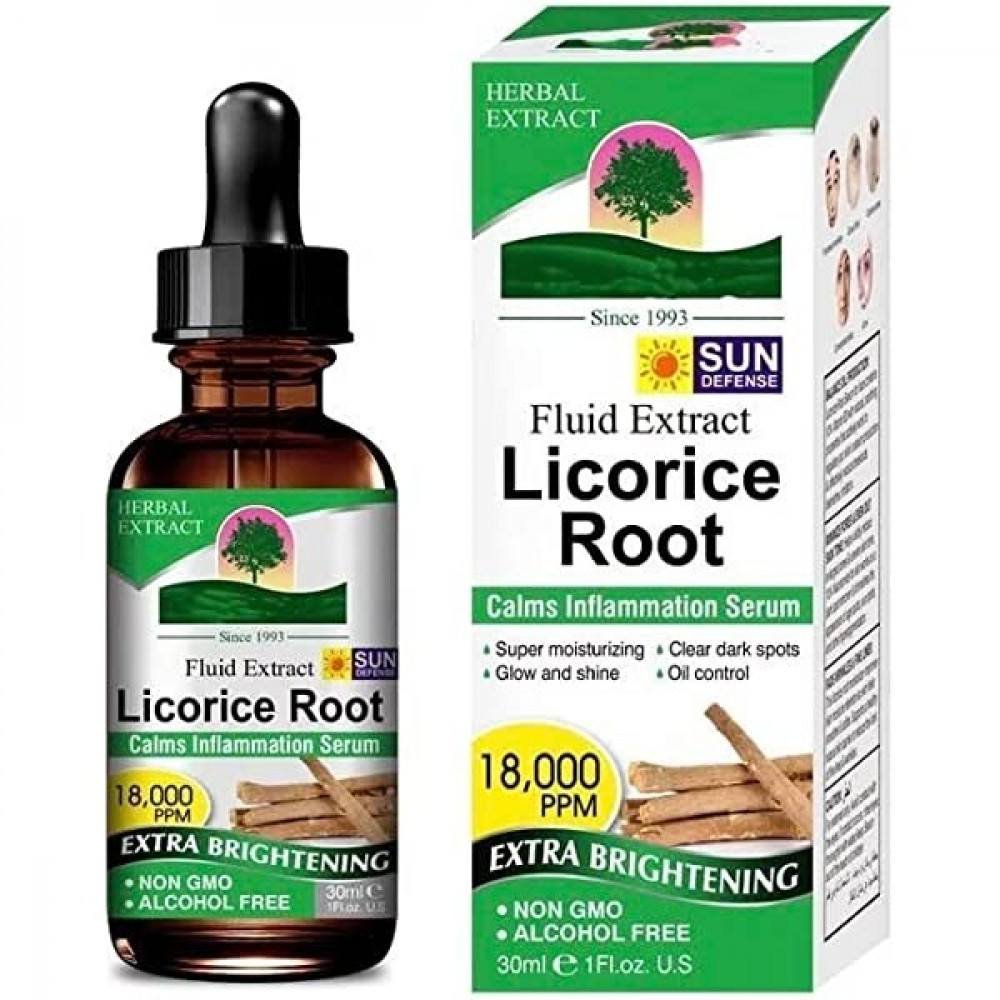 سيروم عرق السوس للعناية بالبشرة لتفتيح لون البشرة