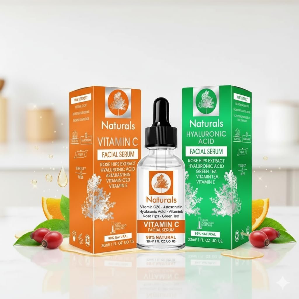 بكج سيروم فيتامين سي وسيروم الهيالورونيك اسيد