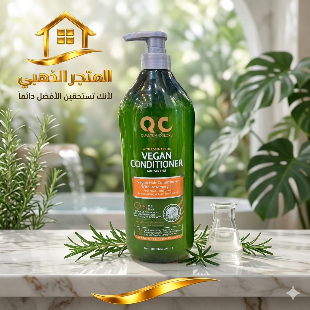 بلسم كيو سي (QC) النباتي بزيت إكليل الجبل - 1000 مل