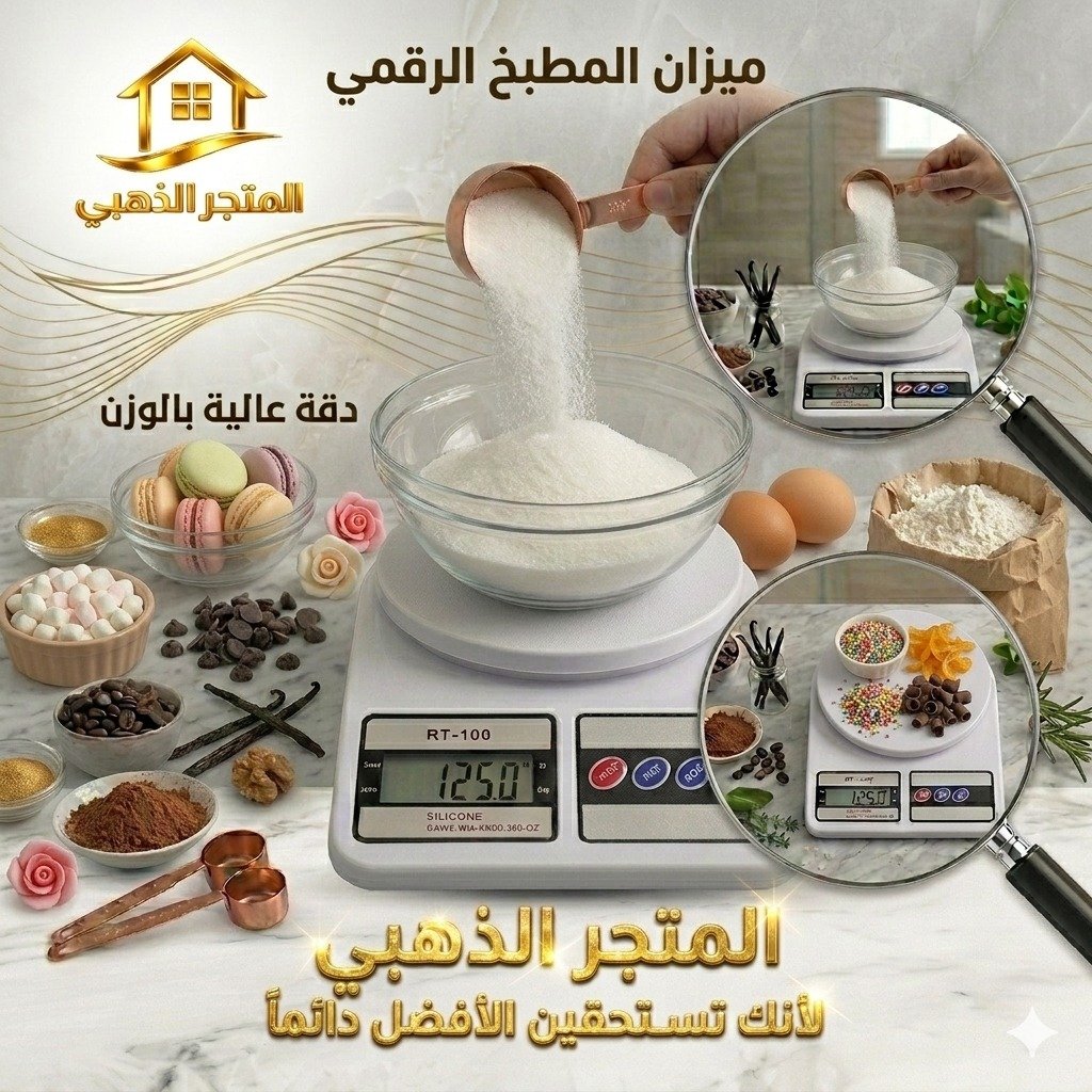 ميزان مطبخ رقمي SF-400 دقة عالية وسعة 10 كجم | المتجر الذهبي